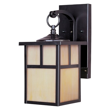 Maxim One Light Burnished Honey Glass Wall Lantern 4053HOBU